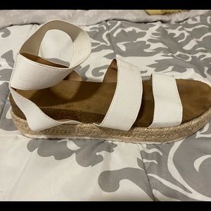 White espadrilles sandals